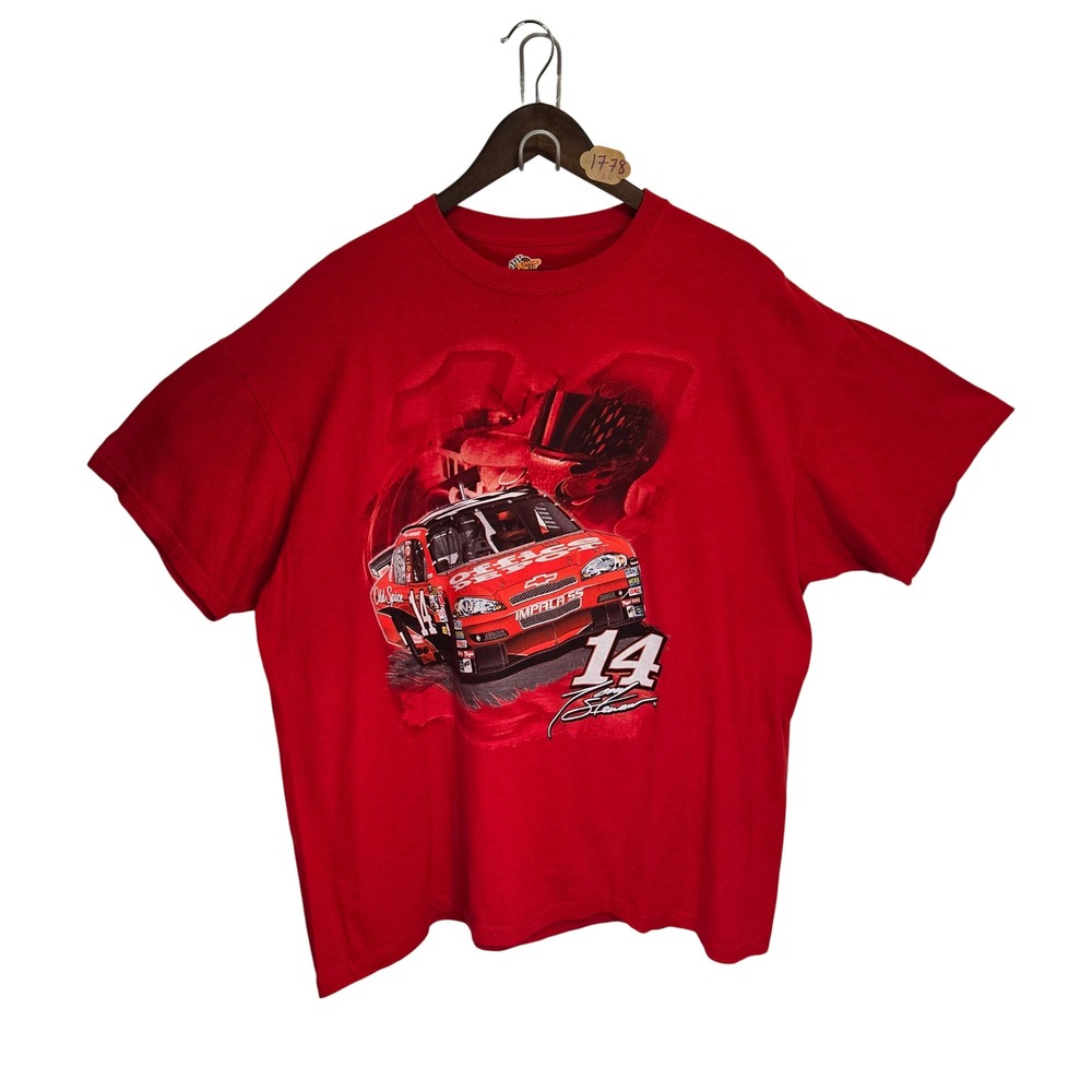 Tony Stewart NASCAR Shirt Mens 2XL Red Office Depot #14 Winners Circle Chevrolet